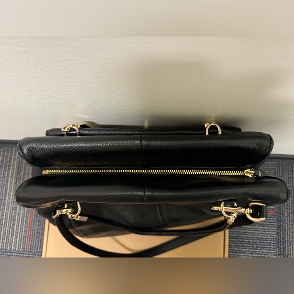 Coach Large Black Tote Pebble Leather - Picture 5 of 16